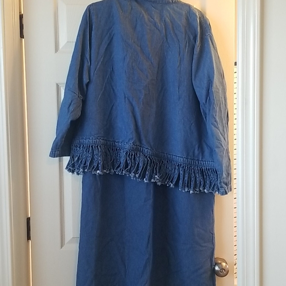 Vtg Denim Dress - Picture 3 of 7